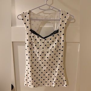 Express Polkadot Top - XS - used